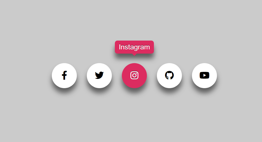 Social Media Icons with Popups
